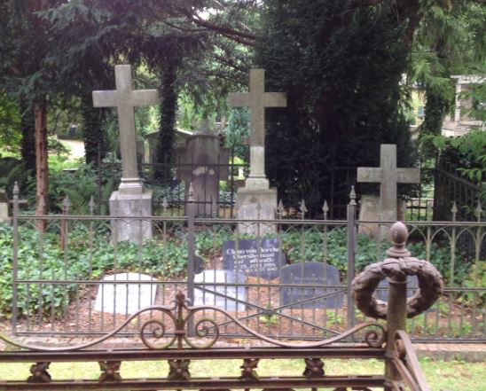 Grabstein Ludwig von Borcke, Friedhof Bornstedt, Brandenburg